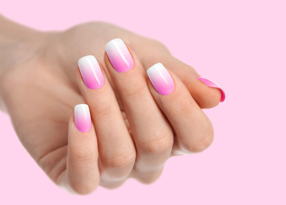 Ombre and Gel combination Nail service Bangalore