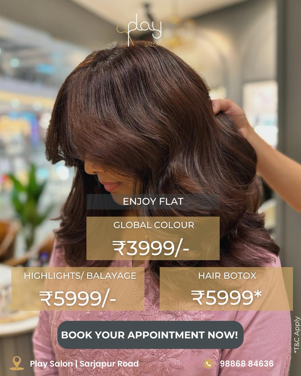 Hair Coloring Offer Play Salon October 2025